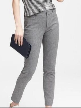 Banana Republic Mid Rise Sloan  Light Grey Dress Pants